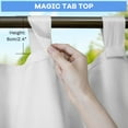 thumbnail image 3 of Lapalife Outdoor Curtain for Patio Waterproof Extra Wide, Tap Top Blackout Curtain Thermal Insulated Drapes, 1 Panel, 100''x 96'', White, 3 of 8