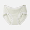 thumbnail image 2 of StSilkitty Women's Cotton Underwear Bowknot No Show Stretch Breathable Panties Solid Color Lightweight Bikini Briefs, 2 of 4