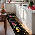 thumbnail image 3 of Happy New Year Kitchen Rug Set 2026 RAINBOW Gradient with Golden Stars Firework Design Indoor Outdoor Entrance Mats for Home Living Room Kitchen Bedroom Hallway, 3 of 10