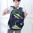 thumbnail image 6 of Backpack 12.9 *5.1 * 17.7 Inches Outing Backpack, Shopping Backpack, Travel Backpack Rock N Roll Shark Art, 6 of 7
