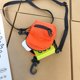thumbnail image 4 of Bolso Bandolera Bolso Bolso bandolera de nailon para hombre y mujer, paquete de teléfono pequeño con cremallera de hip hop callejero (naranja), 4 of 9