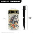 thumbnail image 6 of COEQINE Solar Lights Outdoor Solar Powered Outdoor Cemetery Stake Lights Grave Solar Lamp Landscape Lighting Waterproof Grave Flameless Candles, Horse Butterfly Flower, 6 of 7