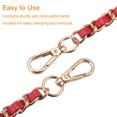 thumbnail image 5 of Uxcell Purse Chain Strap, 24" Purse Strap Shoulder Bag Replacement Strap, 2Pack Red&Gold, 5 of 6