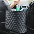 thumbnail image 5 of Upgraded Car Seat Storage and Handbag Holding Car Net Pocket Handbag Holder Hanging Storage Bag Between Car Seats, 5 of 13