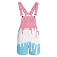 thumbnail image 4 of Girls Sleeveless Overalls Casual Straight Leg Adjustable Straps Jumpsuits Basic Classic Kids Daily Wear Light Pink Size 10-11 Years, 4 of 4