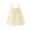 Yellow A, variant on WRKEKC Toddler Summer Dress Sleeveless Round Neck Solid Color Tulle Embroidered Soft Breathable Comfortable Daily 1-7 Years