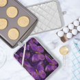 thumbnail image 5 of 2 Pack Pot Holders for Kitchen Heat Resistant Hot Pads Sets for Cooking Baking Glowing Purple Butterfly, 5 of 7