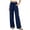 #06 Navy 【Mix, Match & Rotate: Stock Up on Daily Colors】, variant on Women's Cotton Loose Casual Pants with Pockets, Mid Elastic Waist Drawstring, Solid Lightweight Soft Stretchy, Morning Lounge Beach Outdoor, Womens Trousers Long Straight Pants