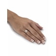 thumbnail image 3 of PalmBeach Jewelry Created White Sapphire Engagement Ring in Platinum-Plated Sterling Silver, 3 of 5