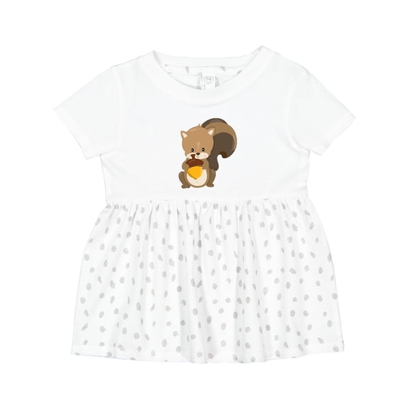 Inktastic Cute Woodland Animal Squirrel Girls Baby Dress