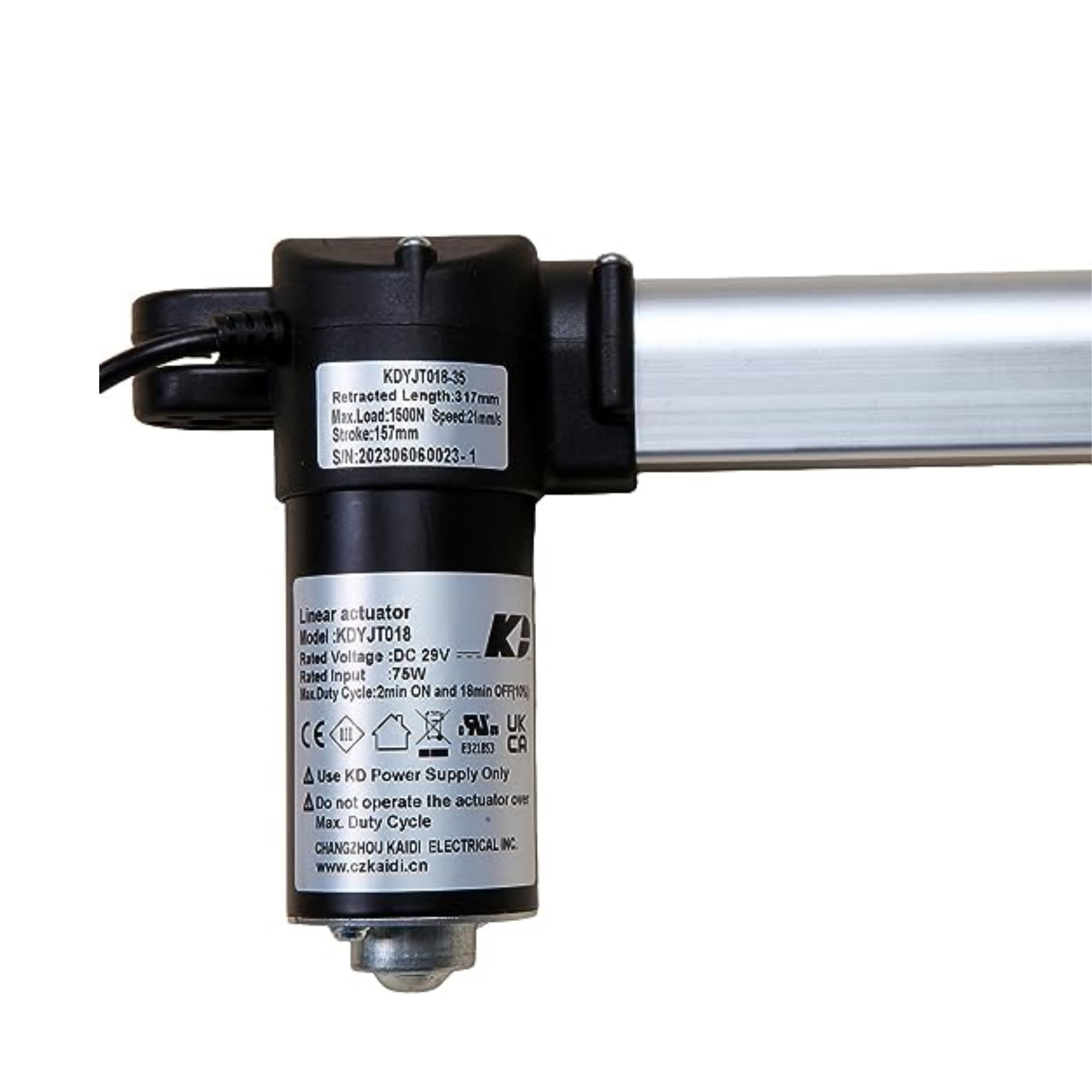 Power Recliner Couch Lift Chairs Kaidi Linear Actuator Model KDYJT018-35 Kit Motor Replacement