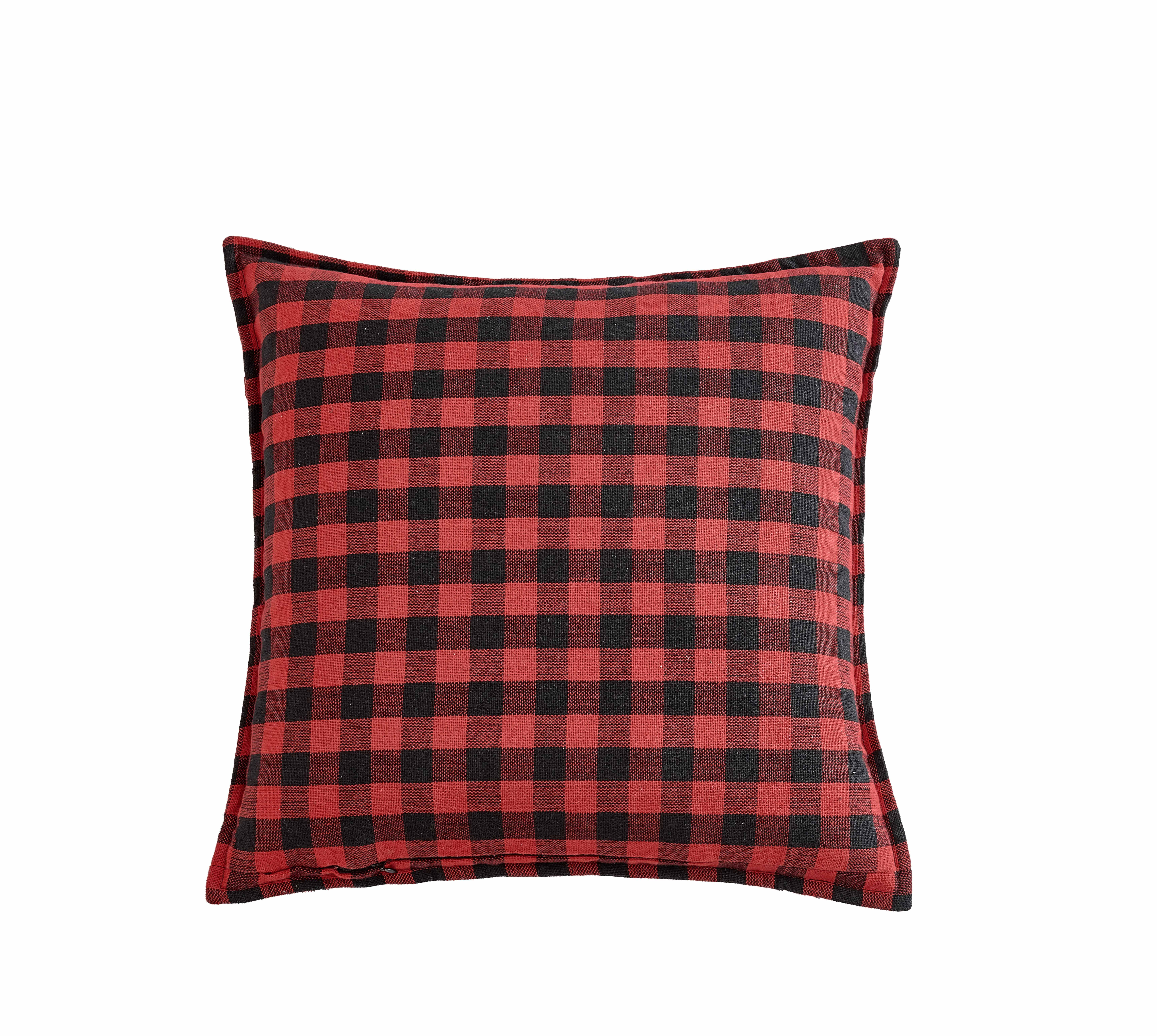 Mainstays Holiday Tree Farm Square Decorative Throw Pillow, 18" x 18", 1pc