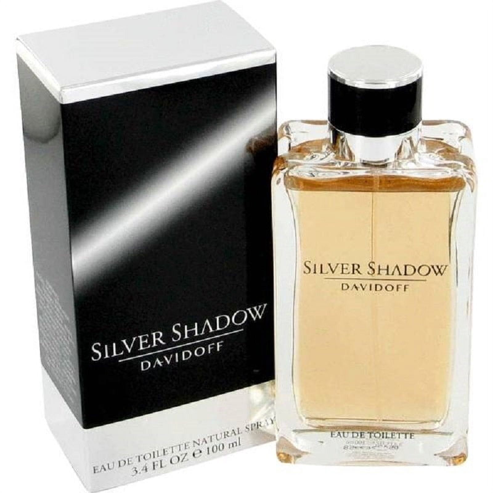 Davidoff Silver Shadow Eau de Toilette, Cologne for Men, 3.4 Oz