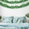 thumbnail image 5 of LmnLft Faux Evergreen Rattan Wall Garland - Lifelike Pothos Vine with Flexible Stems, Boho Home Office Hanging Greenery Decor, 5 of 6