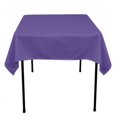 thumbnail image 1 of 10 pack 54" x 54" Square Overlay Tablecloth 100% polyester Wholesale Wedding", (Color: Purple), 1 of 1