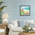 thumbnail image 3 of Summer Whimsy Seaside Black Floating Frame Canvas Art, 18 x 18, Made In USA, 3 of 8