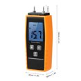 thumbnail image 2 of Handheld Mini Moisture Meter Digital LCD Lumber Damp Meter Wood Moisture Detector Humidity Tester for Timber Wood Drywall Plants Sheetrock Brick Mortar Concrete with 2 Pin Probe 0%～80%, 2 of 7