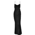 thumbnail image 4 of Seductive Satin Strapless Backless Long Dress With Waist Cinching Tie, 4 of 5
