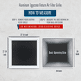 thumbnail image 2 of Fits 20x20 Duct Opening | Aluminum Eggcrate Return Air Filter Grille | Low Noise & High Air Flow, Rust Proof Vent Cover Grill for Sidewall & Ceiling | White | Outer Dimensions: 22 1/4"W X 22 1/4"H, 2 of 9