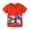Red, variant on Esaierr Toddler Kids Summer Short Sleeve T-Shirt Top for Boys,Baby T-Shirt Cotton Cartoon Print Tee Comfortable Crewneck T Shirts Clothes for 2-7Years