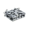 thumbnail image 2 of Pillow Perfect  Outdoor/ Indoor Sophia Graphite Squared Corners Seat Cushion (Set of 2) 20x20x3, 2 of 3