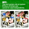 thumbnail image 3 of CUITING Kit Adaptateur en Laiton Jaune pour la Transition entre Réfrigérants R134a & R1234yf dans les Systèmes de Climatisation, 3 of 7