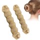 thumbnail image 2 of Seitruly Máquina para hacer moños en el pelo Esponja de dona sintética DIY Banda para la cabeza Anillo de bola Herramientas de peinado de Cuidado del cabello Beige, 2 of 6