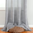 thumbnail image 2 of Graflsoa Modern Gingko Leaf Print Curtain - Lightweight, UV Protection, Breathable Fabric for Living Room & Bedroom - Rod Pocket Design, 140x260cm, Grey Polyester, 2 of 6