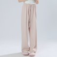 thumbnail image 5 of CPNG Girls Casual Sweatpants Solid Color Straight Leg Elastic Waist Baggy Sweatpants Loose Lightweight Street Style Pants, 5 of 5