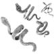 thumbnail image 4 of Anillos de dedo de la serpiente de 4 piezas anillo de apertura retro punk ajustable para mujeres adolescentes, 4 of 5