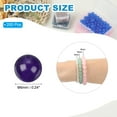 thumbnail image 2 of Uxcell Natural Stone Beads Chalcedony Beads for Jewelry Making Bracelet Necklace Purple 6mm, 2 of 7