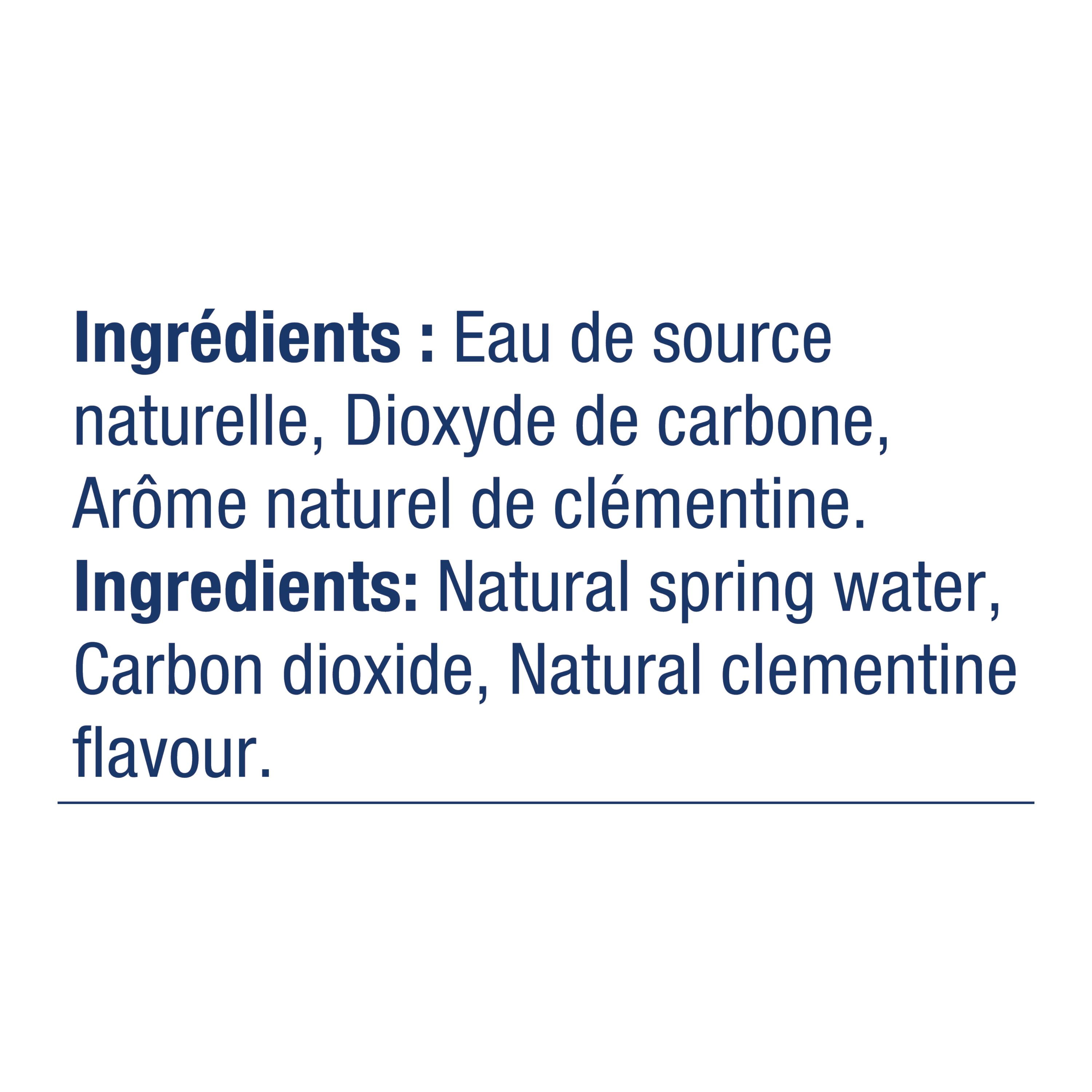 Montellier Clementine Carbonated Natural Spring Water 1 L, Bottle