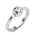 thumbnail image 2 of SuperJeweler 1/2 Carat Rose Cut Diamond Solitaire Ring In 14 Karat White Gold For Women, 2 of 6