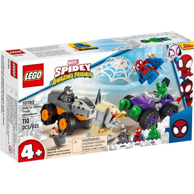 Set LEGO Spidey Camiones de Combate de Hulk y Rhino 10782