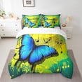 thumbnail image 2 of YST Dreamy Blue Butterfly Comforter Set, 7-Piece, Music Notes, Twin, 2 of 5