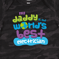thumbnail image 4 of Inktastic Worlds Best Electrician Daddy Boys or Girls Baby Bodysuit, 4 of 5