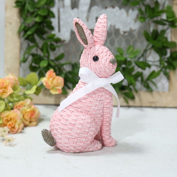 Adornos de Jardín Rabbitt, Esculturas Decorativas de Resina para Patios y Exteriores