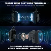 ONIKUMA Gaming Headset with Mic for Xbox One, PS4, Switch and PC, Surround Sound Over-Ear Gaming Headphones with Noise Cancelling Mic, RGB Lights, Volume Control for Smart Phone