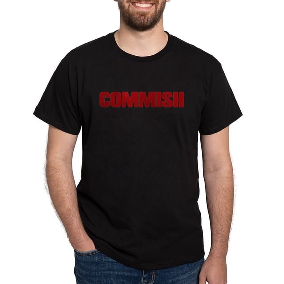 CafePress - Commish (Red) Dark T Shirt - Men's Classic Graphic Cotton T-Shirt
