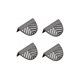 thumbnail image 1 of lote De 4 Poignes De Meubles En Forme De Feuille En Laiton Dor - Noir Pour Meubles De Cuisine En Laiton, 1 of 4
