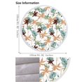 thumbnail image 2 of LYEAA Big Beach Towel Microfiber 155x155cm Bath Towel Thick Seaside Sitting Blanket Round Hawaiian Shawl Sweat Towel Lightweight Beach Mat for Travel Vacation Swimming Pool, 2 of 8