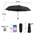 thumbnail image 4 of Toptie Mini Travel Umbrella with Case, Compact Sun & Rain Umbrella with UV Protection, 4 of 7