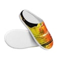 thumbnail image 3 of Lsque Vibrant Color Splash Pattern Womens Comfort Cotton on Scuff With Memory Foam and Anti-skid Sole Slipper-44/45, 3 of 7