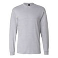 thumbnail image 1 of Camiseta Beefy de manga larga de Hanes - 5186 Light Steel hanes 5186, 1 of 1