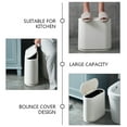 thumbnail image 2 of Plastic Narrow Kitchen Trash Can Press Type Waste Bin Dustbin Bathroom Trash Bin, 2 of 8