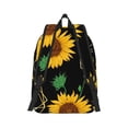 thumbnail image 7 of Geaub sunflowers3 durable canvas backpack: stylish, lightweight, and spacious with adjustable straps, 7 of 7