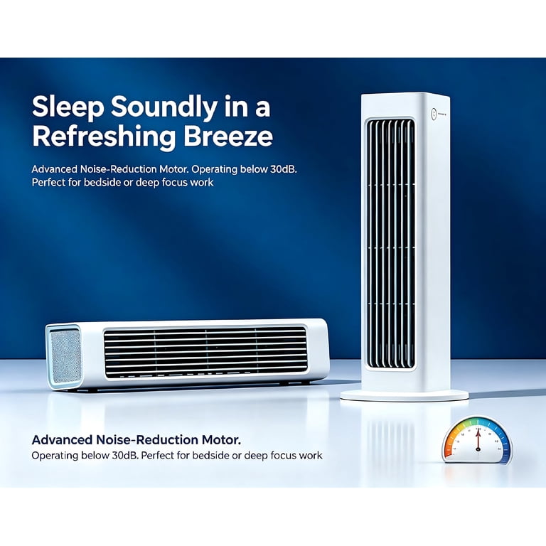 2-in-1 Portable - 2026 New BreezaMax Rechargeable Air Cooler, Dual
