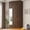 Brown, variant on ChVans 3 Door Armoire Wardrobe Closet with Top Cabinet and Mirror, 94.5'' LED Wardrobe Armoire with 3 Drawers, Hanging Rod & Multi-Layer Shelves for Bedroom, White