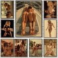 thumbnail image 2 of Pintura de arte de pared para mujer, póster de chica Sexy, Impresión de lienzo clásica, Mural Vintage, imágenes de personajes, dormitorio, decoración del hogar sin marco, 2 of 4
