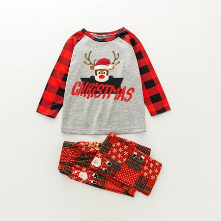 

Yedhsi Cargo Pants Women，Christmas Children Kids Print Blouse Tops And Pants Xmas Family Clothes Pajamas Yoga Pants